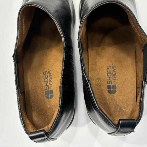 Shoes For Crews Eva 52118 Black Leather Almond Toe Slip Oil Resistant Shoes 11M - Picture 9 of 16